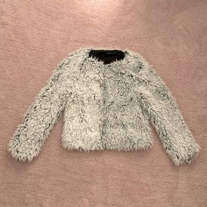 Lulus Grant Gray Faux Fur Jacket